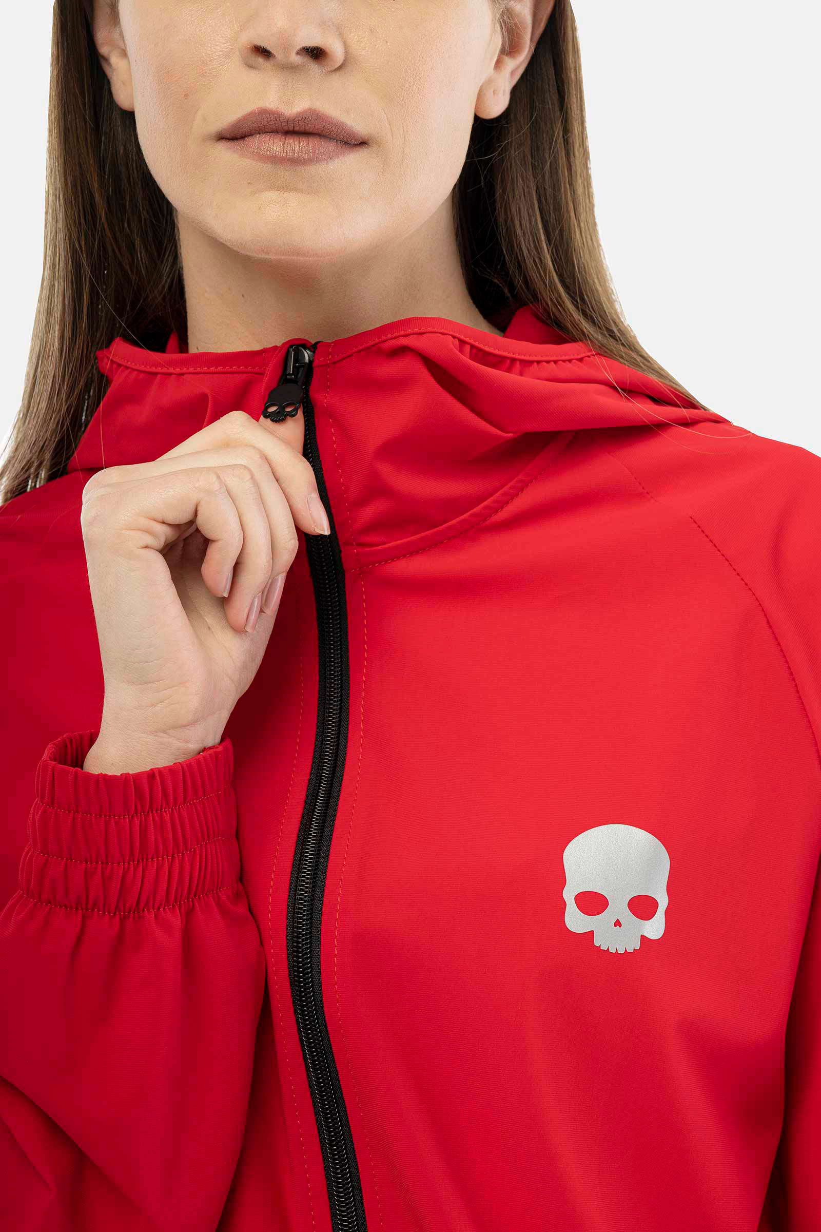 BASIC TECH FZ HOODIE - RED - Hydrogen - Luxury Sportwear